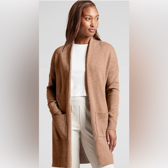 Joie Cashmere Cardigan in Warm Brown - Picture 1 of 5